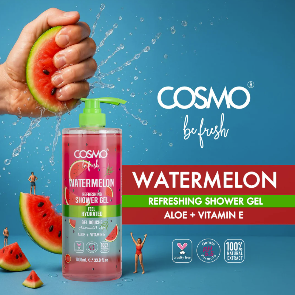 Be Fresh Watermelon Fruit Shower Gel by Cosmo 1000ml