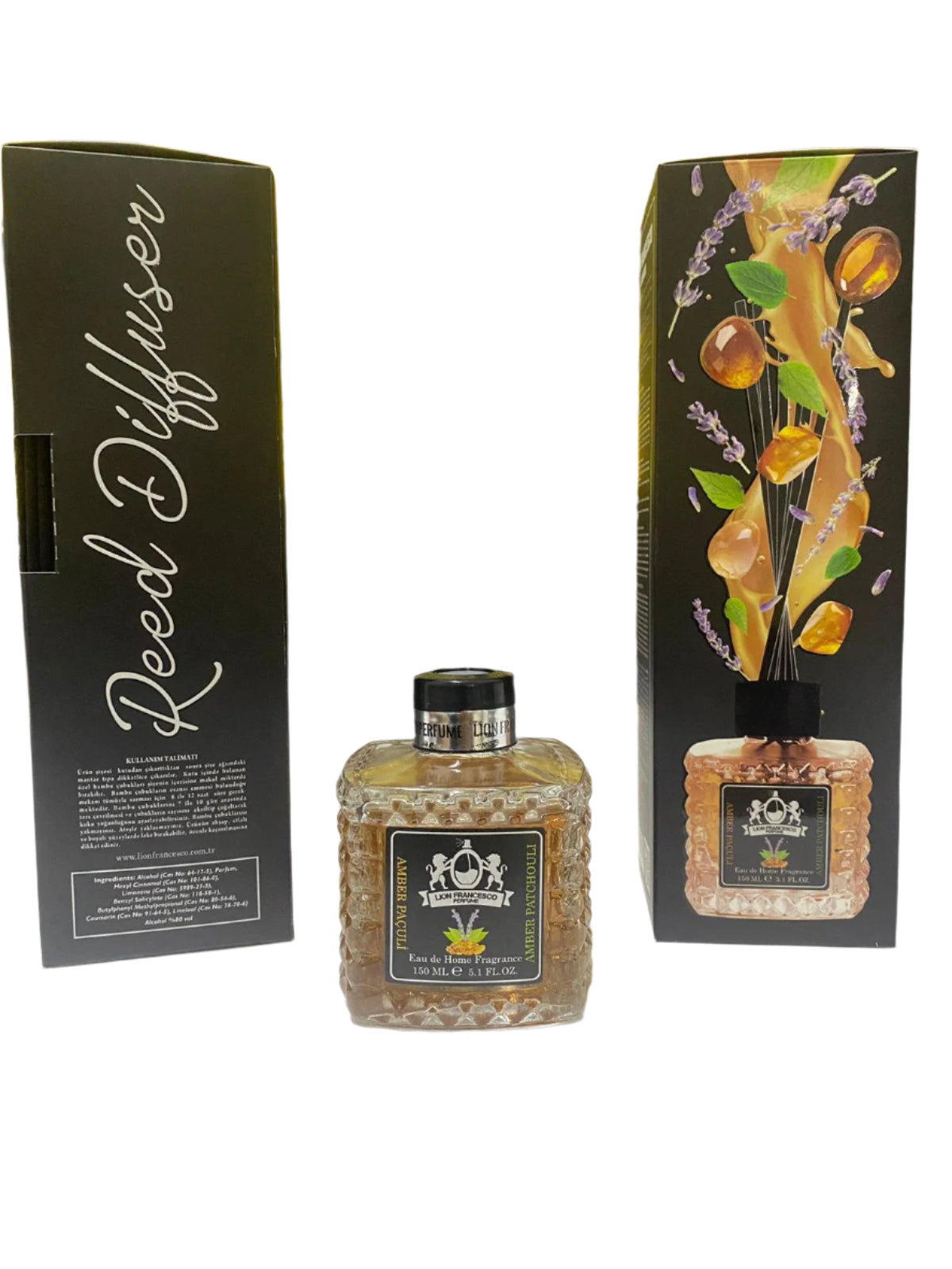 Amber and Patchouli Home fragrance by Lion Francesco 150ml