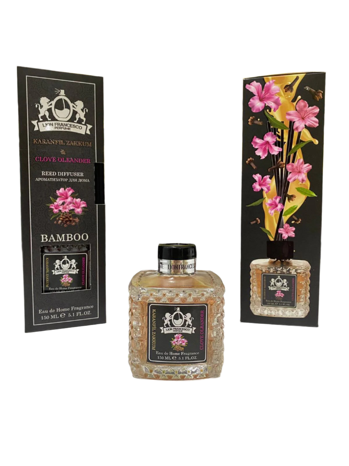 Home fragrance Reed Diffuser Clove Oleander från Lion Francesco 150ml