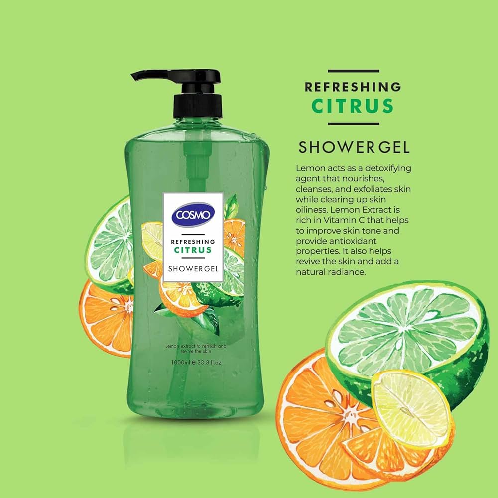 Refreshing Citrus Shower Gel by Cosmo 1000ml