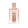 Lattafa Angham Second Song Eau de Parfum 100ml bottle front view. Lattafa Angham Second Song perfume bottle, elegant glass design on a white background.