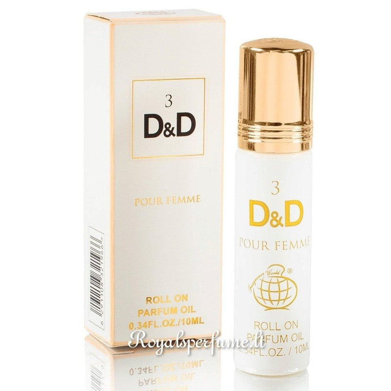 FW D&D 3 perfume oil for women 10ml - Royalsperfume World Fragrance Perfume